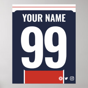 Poster de Camisa de Futebol Personalizada PSG Colo