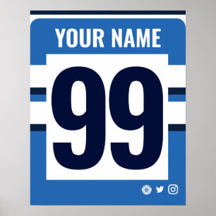 Poster de Camisa de Rugby Personalizada de Banho