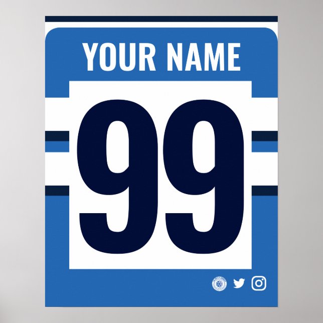 Poster de Camisa de Rugby Personalizada de Banho (Frente)