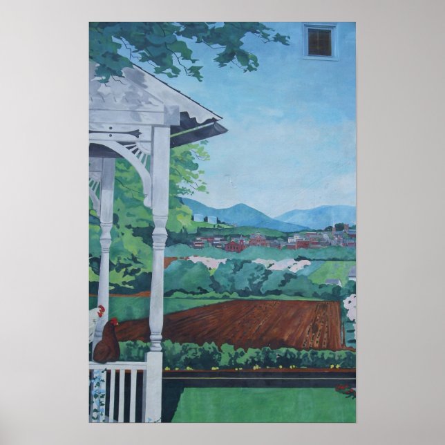 Poster de campo de Fazenda e galeria (Frente)