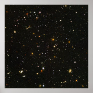 poster de Campo Ultra Profundo do Hubble HUDF (máx