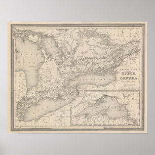 Poster De Canadá parte superior para o oeste