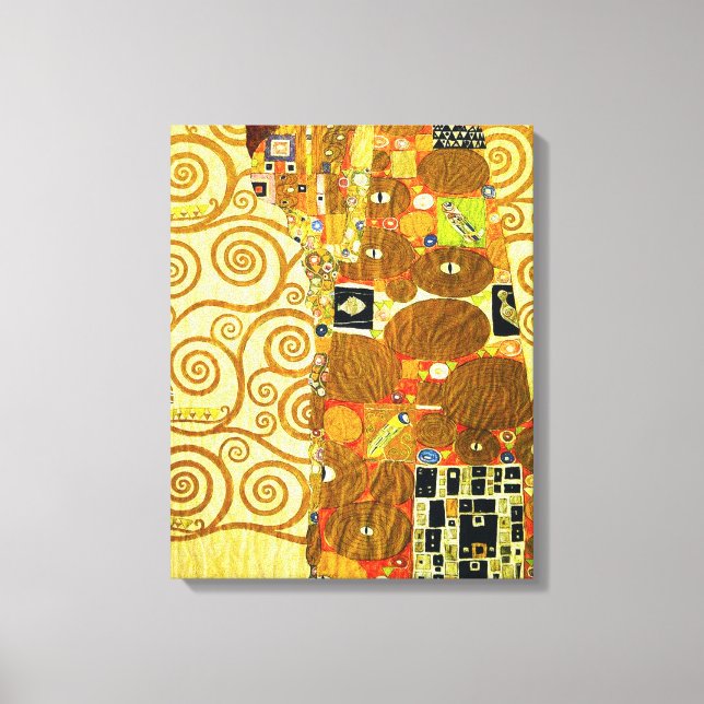 Poster de Canvas de de Fulfillment Gustav Klimt (Frente)