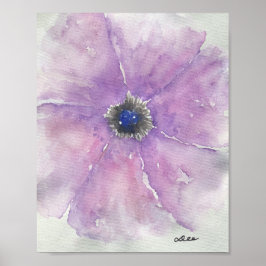 Poster de Canvas de Paixão Roxo (8x10)