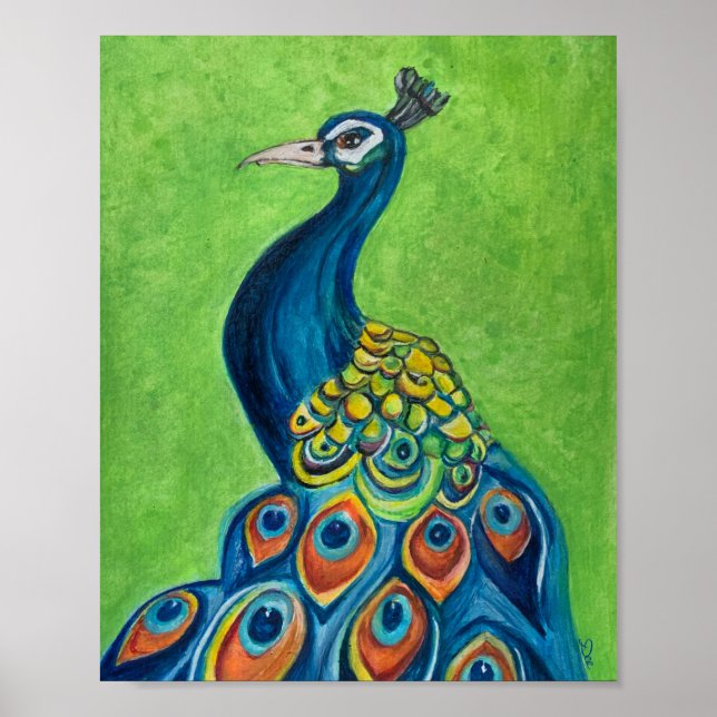 Poster de Canvas de  Premium de Peacock (8x10) (Frente)