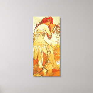 Poster de Canvas de Verão Alphonse Mucha