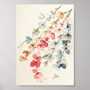Poster de Canvas Premium em Cascata Floral (5x7)