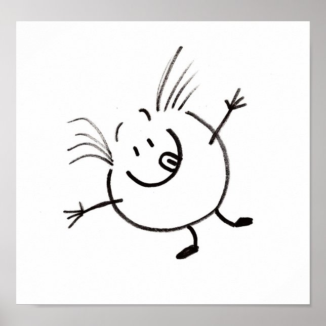 Poster de Cara de porta fofo (Frente)