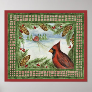 Poster de Cardinal de inverno