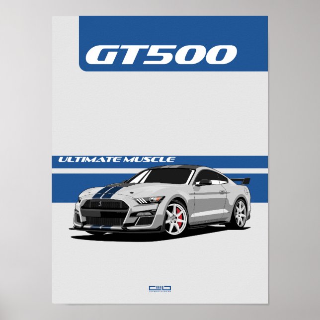POSTER de Carro Muscular GT500 - Patrimônio (Frente)
