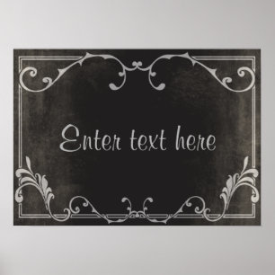 Poster de cartão de script do filme silencioso