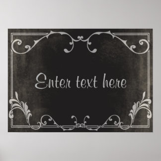 Poster de cartão de script do filme silencioso