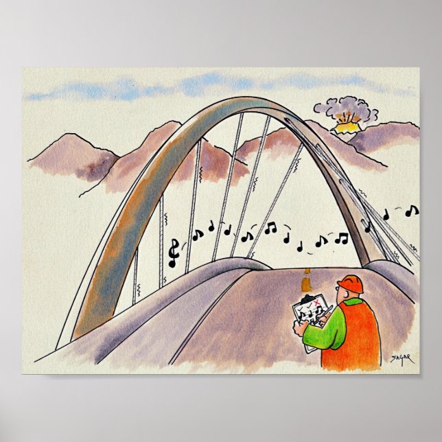 Poster de Cartografia Engraçado de Segurança Públi (Frente)