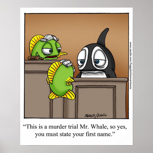 Poster de Cartoon Engraçado "Foggy Bottom" (Frente)