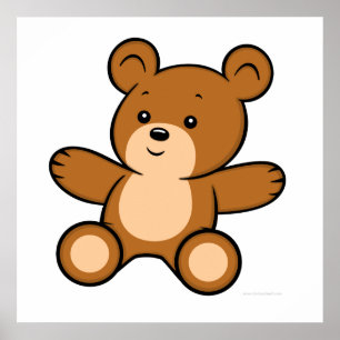 Poster de Cartoon Teddy Bear