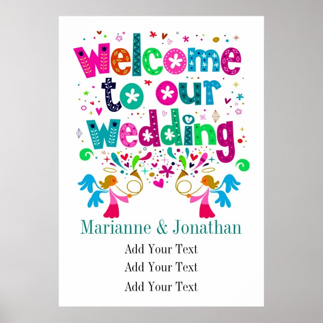 Poster de Casamento Contemporâneo (Frente)