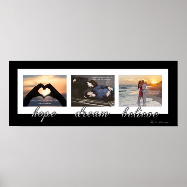 Pôster de Casamento Recém-Casados Esperança, Sonho (Frente)