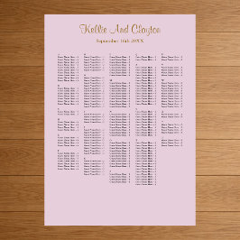 poster de Casamento Simples Púrpura 250+