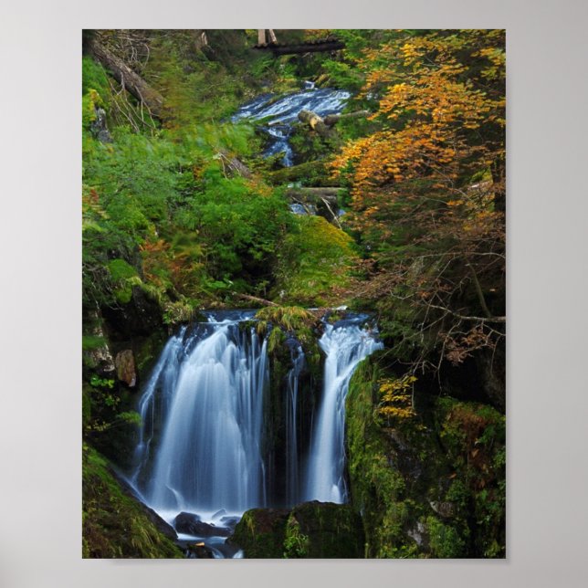 Poster de Cascata de Montanha (Frente)