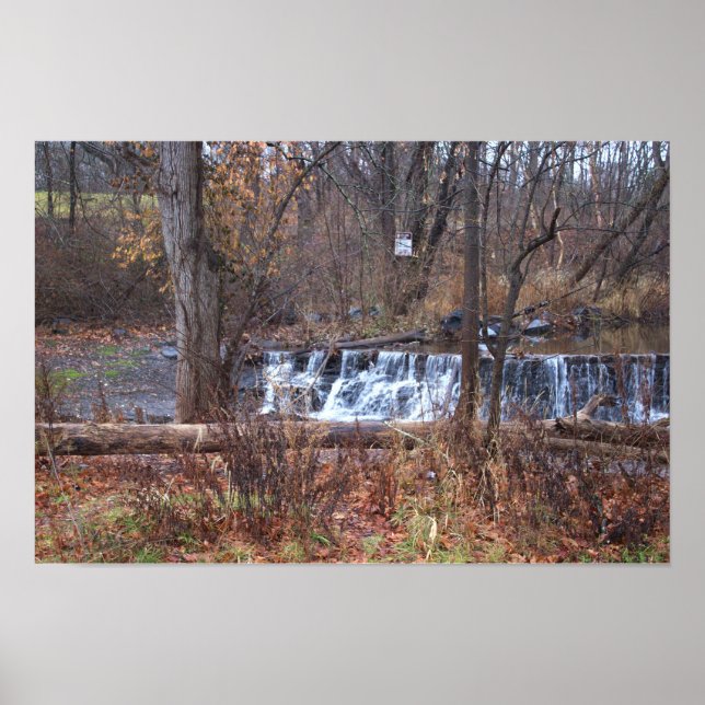 Poster de cascata de outono (Frente)