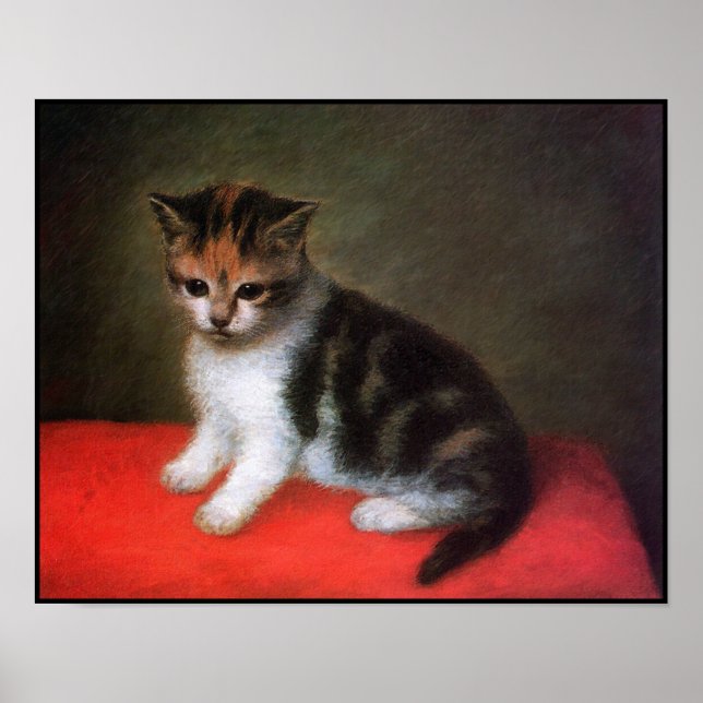Poster de Cat: Pintura de Kitten por George Stubbs (Frente)