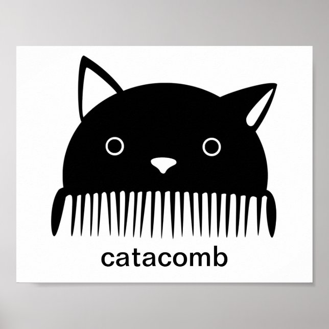 Poster de catacomb preto (Frente)