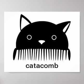 Poster de catacomb preto