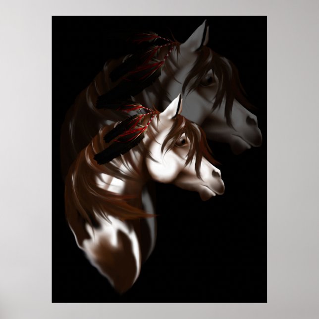 Poster de Cavalo com Couro (Frente)