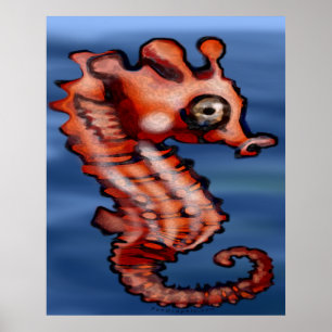 Poster de Cavalo do Mar de Bebê