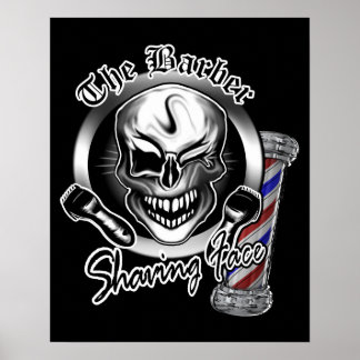 Poster de Caveira Barber
