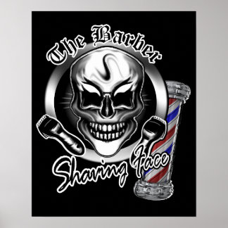 Poster de Caveira Barber