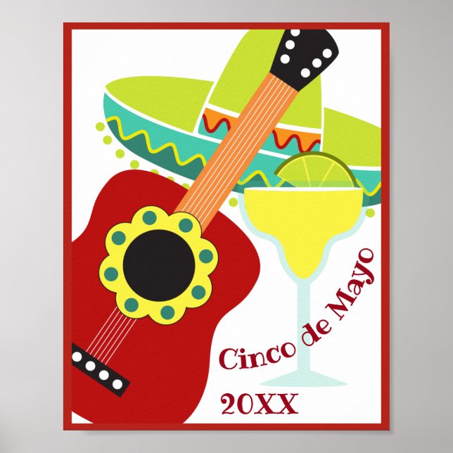 Poster de Celebração de Cinco de Mayo (Frente)