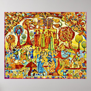 Poster de Celebração do outono de Outubro do Folk 