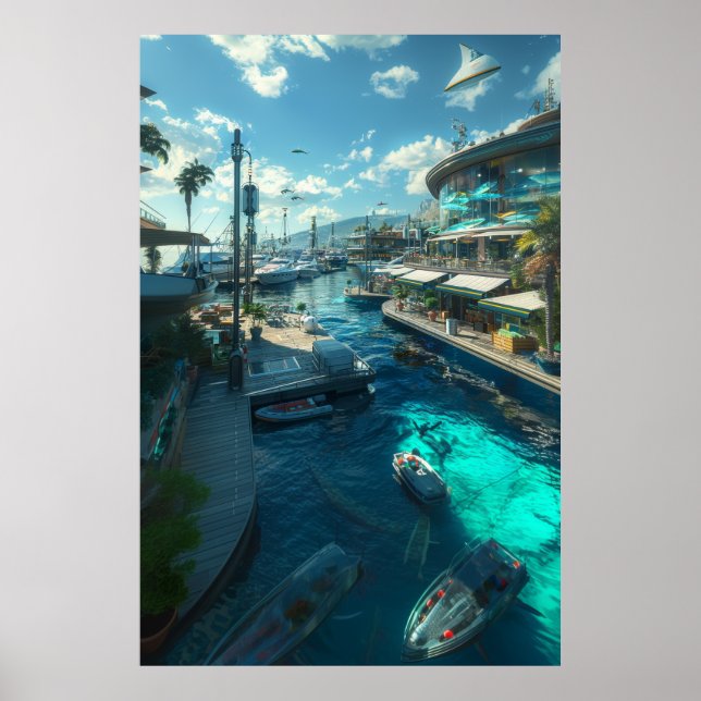 Poster de Cena de Cinema Moderno de Cidade Costeir (Frente)