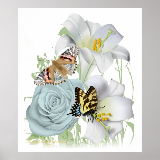 Poster de Cena de Jardim Adorável (Frente)