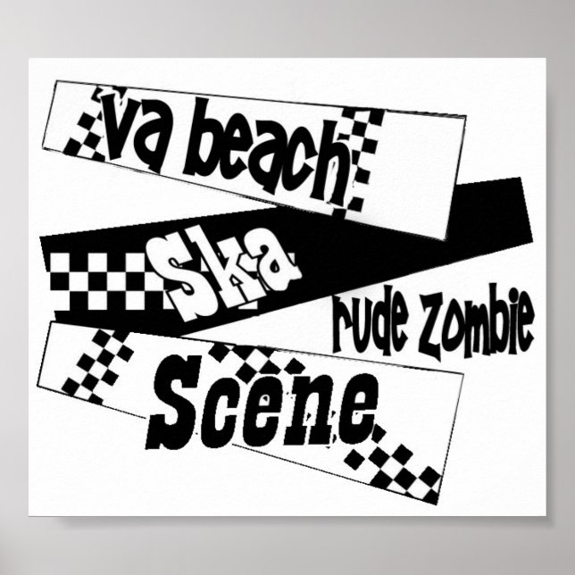 Poster de cena de Rude Zombie ska (Frente)
