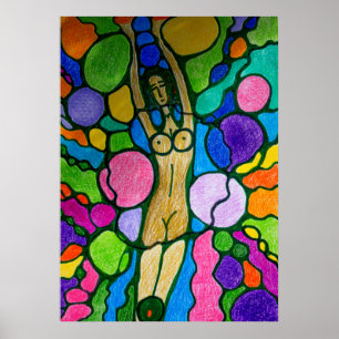 Poster de centeio (ninfas de madeira)