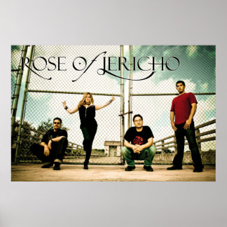 POSTER de cerca de ligação da cadeia de Banda ROJ