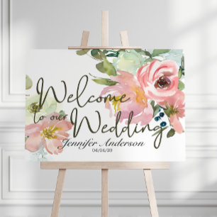 Poster de Chá de panela Floral de Eggshell e Blush
