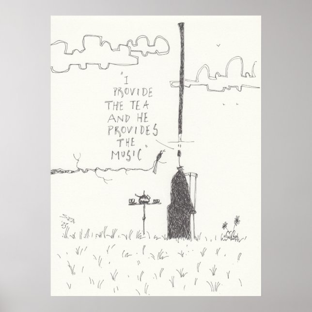 Poster De Chá E Música (Frente)