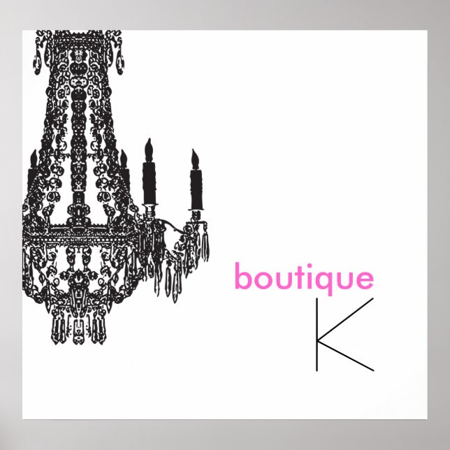 Poster de Chandelier Personalizado (Frente)