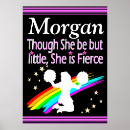 POSTER DE CHEERLEADER FIERCE PERSONALIZADO BONITO