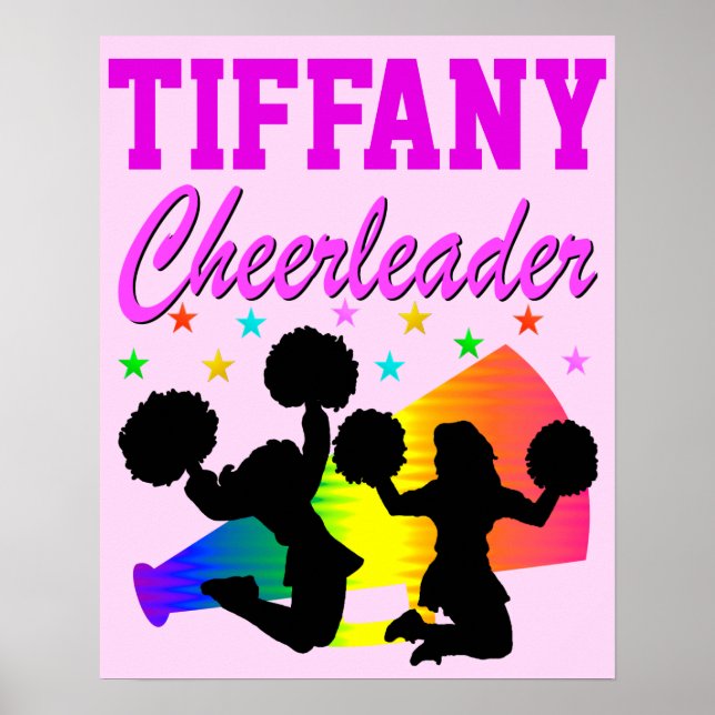POSTER DE CHEERLEADER PERSONALIZADO bonito PINK (Frente)