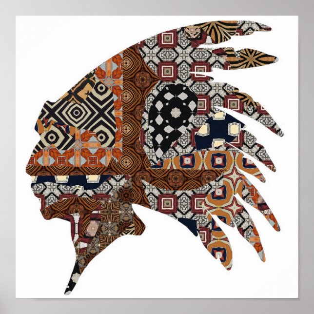 Poster de Chefe Americano Nativo (Frente)