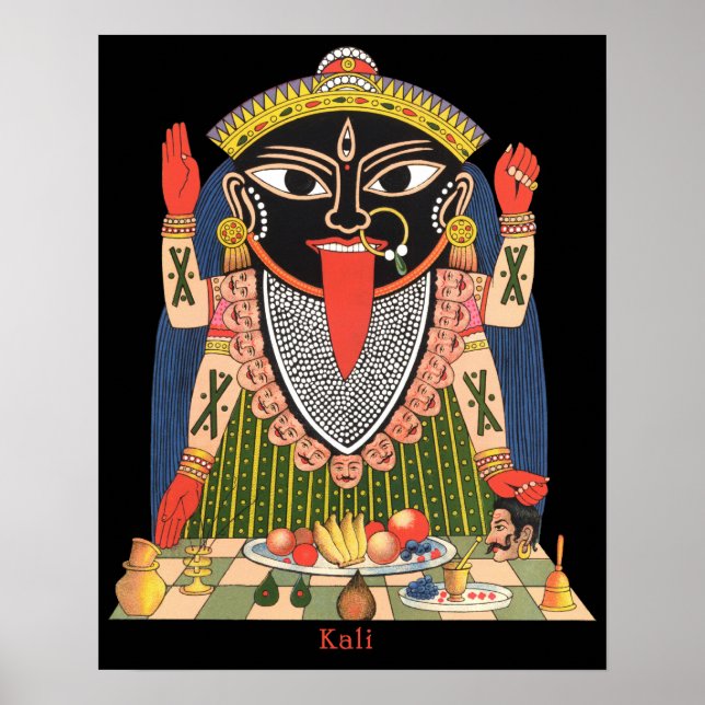 Poster de cheio da Deusa Hindu Kali (Frente)