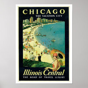 Pôster ~ de Chicago a cidade das férias