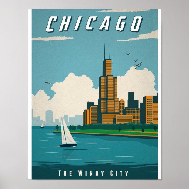 Poster de Chicago antiga (Frente)