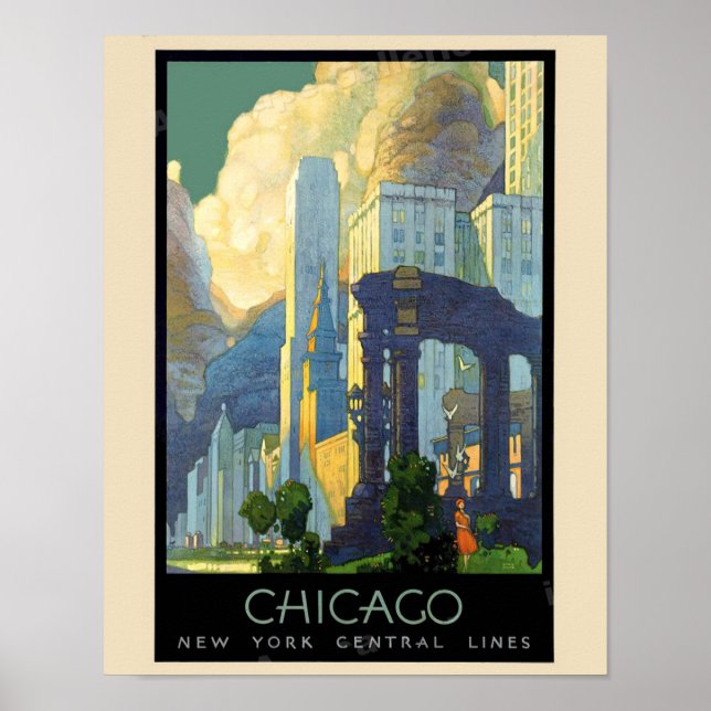 Poster de Chicago antiga (Frente)