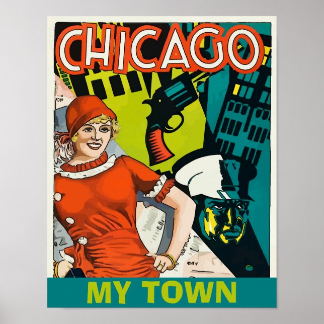 Poster de Chicago antiga (Frente)