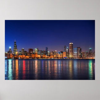 POSTER DE CHICAGO SKYLINE